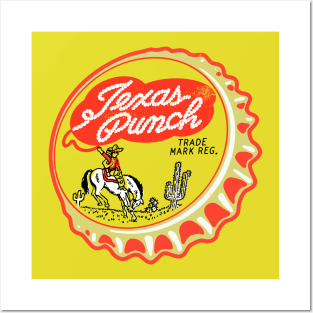 Vintage Texas Punch Soda Bottlecap Posters and Art